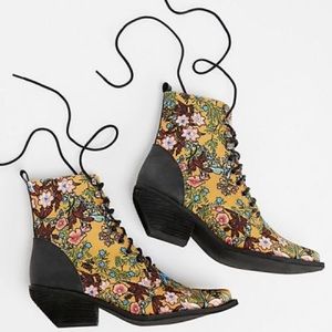 Free People Jeffrey Campbell Lace-Up Western Boot